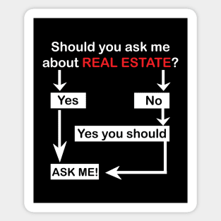 Ask me about Real Estate Sticker